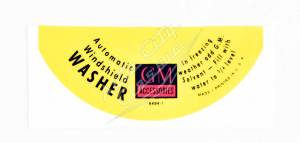 1958 Chevrolet Windshield Washer Bottle Decal - Image 3