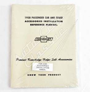 1958 Chevrolet Accessories Installation Manual