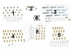Auto City Classic - 1958 Chevrolet Bel Air 2 Door Hardtop Side Molding Clip Set - Image 2