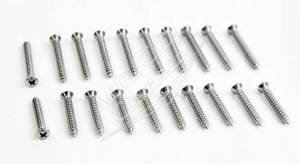1958 Chevrolet Passenger Cars Interior Garnish Molding Screw Kit