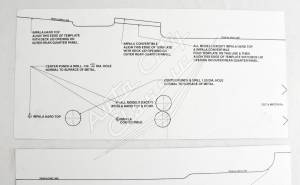 Auto City Classic - 1958 Chevrolet Passenger Cars Rear Antenna Template - Image 2