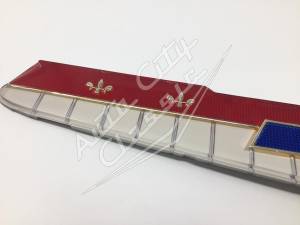 1958 Chevrolet 6 Cylinder Passenger Cars Hood Emblem Insert - Image 3