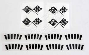 Auto City Classic - 1959 Chevrolet Passenger Cars 4 Wheel Cover Decal Kits 59-1834 - Image 2