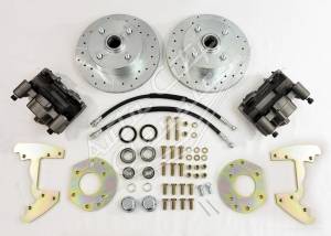 Auto City Classic - 1964-1966 Ford Mustang 6 Cylinder 4 Lug Original Wheels and Rims Complete Front Disc Brake Conversion Kit- Gold - Image 9