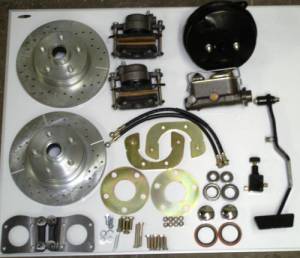 1967-1970 Ford Mustang / Mercury Cougar V8 or 6 Cylinder Spindles 5 Lug Complete Disc Brake Conversion Kit