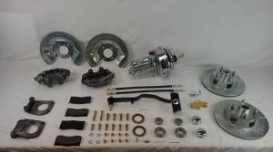 1967-1970 Ford Mustang 6 Cylinder 4 Lug Original Wheels Complete Chrome Disc Brake Conversion Kit