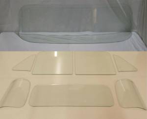 1954 Chevrolet / 53-54 GMC Pickup Complete Glass Package Curved Corners CGCP-54-PU-B