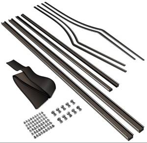 1955-1957 Chevrolet / Pontiac 2 Door Hardtop Weatherstrip Fuzzy Kit FZ55572H-A