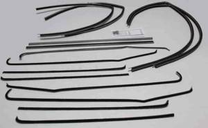 1955-1957 Chevrolet / Pontiac  2 Door Sedan Weatherstrip Fuzzy Kit FZ55572S-A