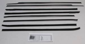 1961 Chevrolet Impala 2 Door Bubbletop Weatherstrip Fuzzy Kit FZ612B-IMP