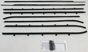 1961-1962 Chevrolet 2 Door Hardtop Bubbletop Weatherstrip Fuzzy Kit FZ61622B-BA