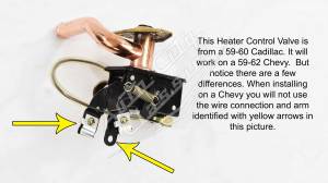 Auto City Classic - 1959-1962 Chevrolet Passenger Cars Heater Control Valve HCV5962CV - Image 2