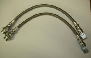 10 MM 18" Stainless Steel Braided Disc Brake Hoses HS-10MM-18-SS