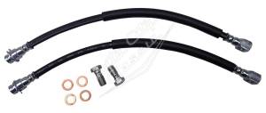 1973-1978 GM 10MM 15" Rubber Flex Disc Brake Hoses with Banjo Fittings and Bolts HS-GM-73-78-10MM-15