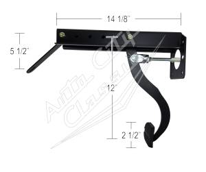 Auto City Classic - Universal Firewall Mount Power or Manual Brake Pedal PED-UNI - Image 2