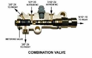 Auto City Classic - 1964-1969 Ford Mustang Chrome Disc Drum Proportioning Valve with Bracket and Pigtails PV-MU-64-69-DRUM-C - Image 2