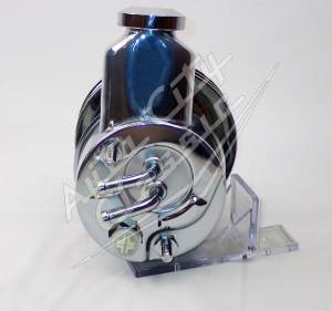 Auto City Classic - 1958-1964 Chevrolet Passenger Cars Chrome Hydro Boost Power Steering Pump Assembly S9#03SG-C - Image 2