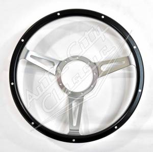 Black Woody Rivet GT Style Steering Wheel SC1430WB