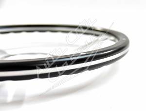 Auto City Classic - Black Woody Rivet GT Style Steering Wheel SC1430WB - Image 4