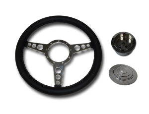 3 Spoke Black Flat Steering Wheel Kit SC1431-R/S