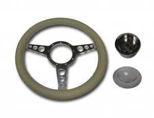 Auto City Classic - 3 Spoke Tan Flat Steering Wheel Kit SC1434R/S - Image 2