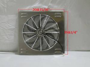 Auto City Classic - 20 5/16" x 19 1/4" Universal Radiator Shroud and Fan SH130 - Image 2