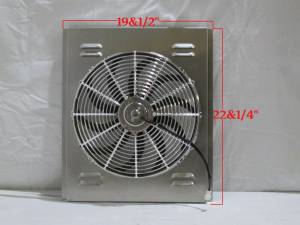 Auto City Classic - 19 1/2" x 22 1/4" Universal Radiator Shroud and Fan SH150 - Image 2