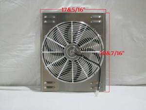 Auto City Classic - 17 5/16" x 20 7/16" Universal Radiator Shroud and Fan SH327A - Image 2