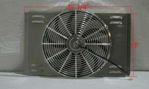 Auto City Classic - 25 1/4" x 15" Universal Radiator Shroud and Fan SH6367N - Image 2