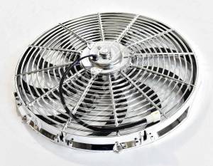 Auto City Classic - 16" Chrome Electric Radiator Fan- 2600 CFM SHFAN-16-C - Image 2