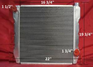 Auto City Classic - Universal Cross Flow GM Style Aluminum Radiator 22" x 19" SL-059D-MT - Image 9