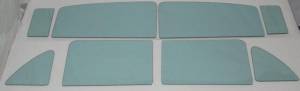 1949-1951 Ford Fordor Side Glass Set with Flipper Vent SS-F-49-51-4H-FV