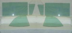 Auto City Classic - 1957-1958 Ford / Edsel 2 Door Hardtop Side Glass Set SS-FE-57-58-2H - Image 2