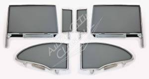 Auto City Classic - 1955-1957 Chevrolet / Pontiac 2 Door Hardtop Assembled Side Glass Set SSA-5557CV2H - Image 3