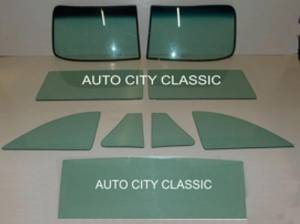1941-1942, 1946-1948 Buick / Chevrolet / Oldsmobile / Pontiac Coupe Complete Glass Package CG-BCOP-41-48-CP-2P-SLQ