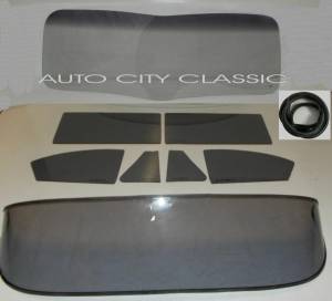 1941-1942, 1946-1948 Buick / Chevrolet / Oldsmobile / Pontiac Coupe Complete Glass Package VBend CG-COP-41-48-CP-VB-SLQ
