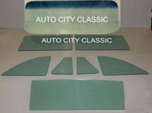 1949-1952 Chevrolet / Pontiac 2 Door Coupe 1 Piece Windshield Complete Glass Package CG-CP-49-52-2C-1P