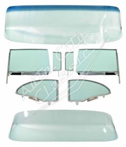 1957 Chevrolet / Pontiac 2 Door Hardtop Complete Assembled Glass Package CG-CP-57-2H-SSA