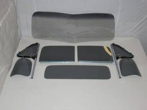 1951-1953 Chevrolet / GMC Pickup Complete Glass Package VBend Windshield and Assembled Side Glass Set CG-CVY-51-53-PU-SSAP-VB