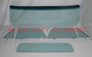 1964-1966 Chevrolet / GMC Cab Complete Glass package Assembled Side Glass and Small Back Glass CG-CVY-64-66-PU-A-SSA