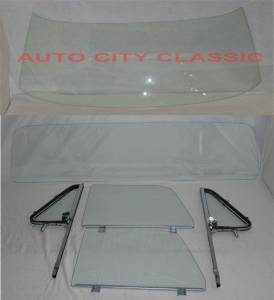 Auto City Classic - 1964-1966 Chevrolet / GMC Cab Complete Glass Package Post Assembled Side Glass and Large Back Glass CG-CVY-64-66-PU-B-SSAP - Image 3