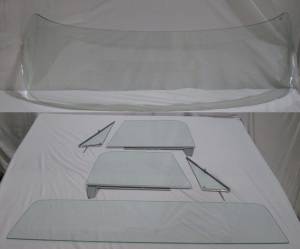 1967-1972 Chevrolet / GMC Pickup Complete Glass Package Assembled Side Glass Set Large Back Glass CG-CVY-67-72-PU-B-SSA