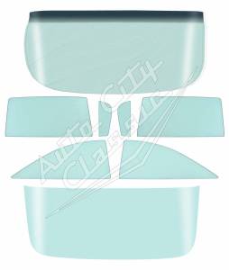 1959-1960 Buick / Chevrolet / Oldsmobile / Pontiac 2 Door Hardtop Complete Glass Package CGC-59-60-CHEV-2DR-HT