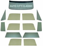 1967 Chevrolet / GMC Panel and Suburban Complete Glass Package 2 Piece Back Glass CGCP-67-SUB-B
