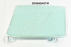 1966-1967 Chevrolet Chevelle Convertible and Hardtop Right Door Glass Assembled in Channel D3642AR