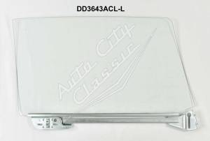 Auto City Classic - 1966-1967 Chevrolet Chevelle Convertible and Hardtop Left Door Glass Assembled in Channel D3643AL - Image 2