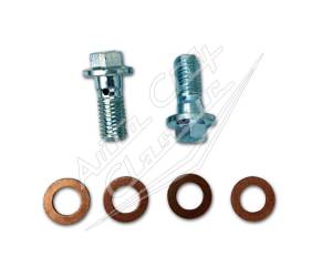 Auto City Classic - 1973-1978 GM 10MM 15" Stainless Steel Braided Disc Brake Hoses with Banjo Fittings and Bolts HS-GM-73-78-10MM-15-SS - Image 2