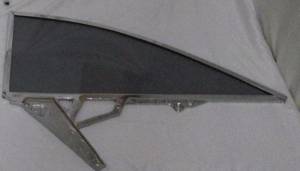 1959-1960 Buick Electra / Cadillac Series 62 / Oldsmobile Series 98 2 Door Hardtop Assembled Quarter Glass Q2241TA - Image 3