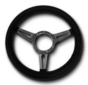 Auto City Classic - 30" Street / Hot Rod Chrome Stainless Column Shift Tilt Steering Column with 3 Spoke GT Wheel Kit SC7002C-SPKBLK - Image 3