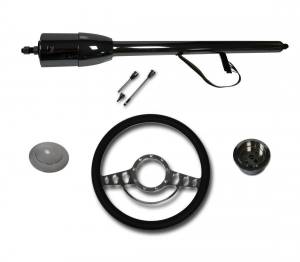Auto City Classic - 32" Street / Hot Rod Stainless Floor Shift Tilt Steering Column with Impala Wheel Kit SC7007C/P-1412 - Image 10